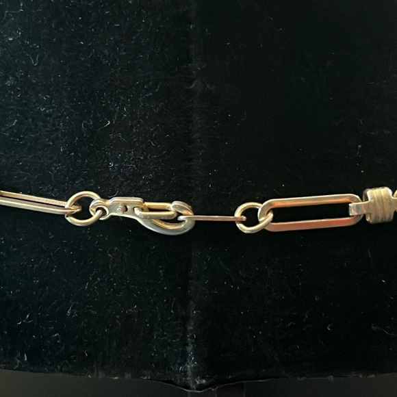 Paper Clip Style Necklace Marked 14k GF - Picture 3 of 5